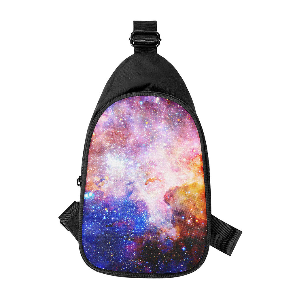 Light Stardust Galaxy Deep Space Print Chest Bag
