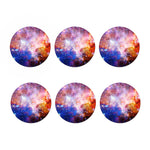 Light Stardust Galaxy Deep Space Print Coaster Set