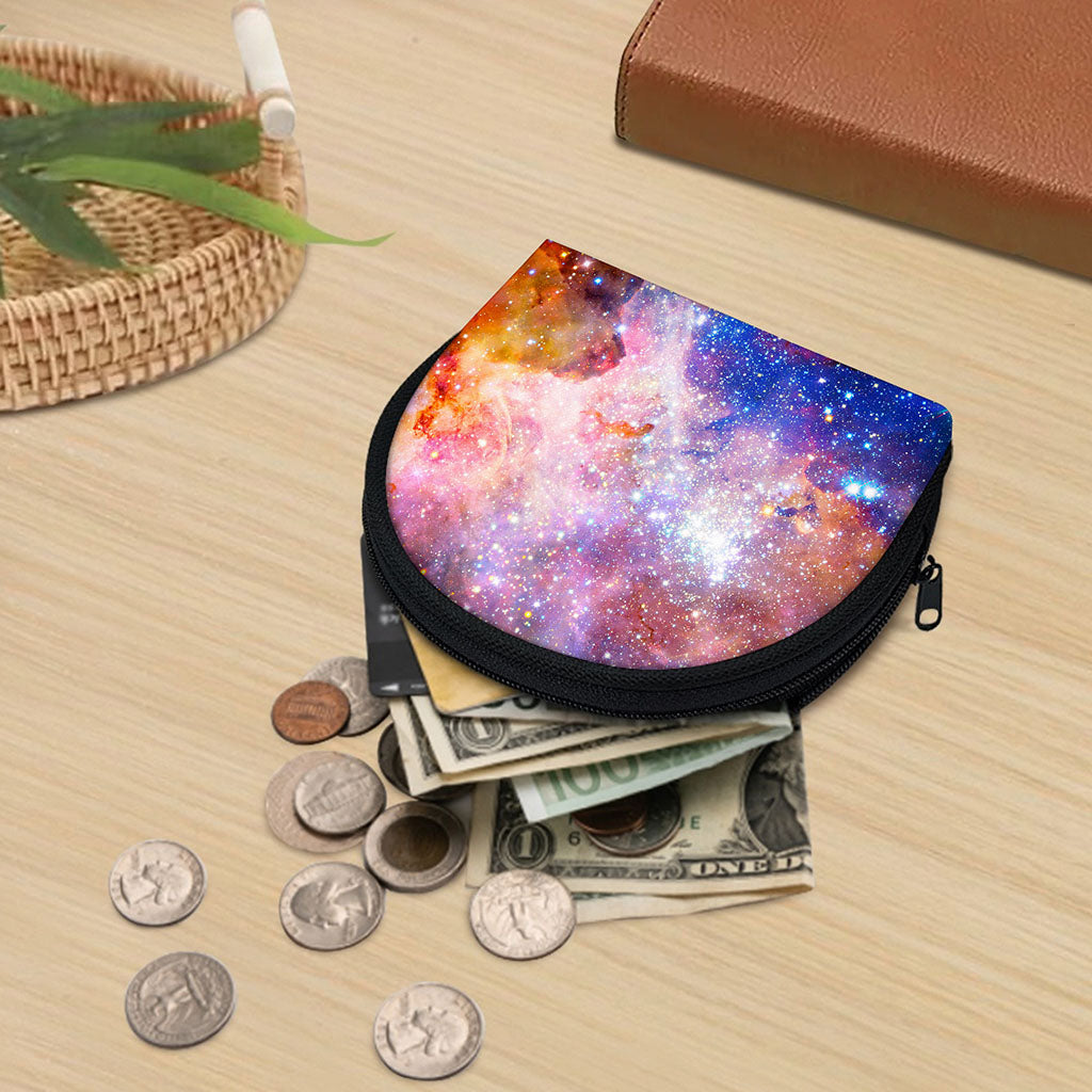 Light Stardust Galaxy Deep Space Print Coin Purse