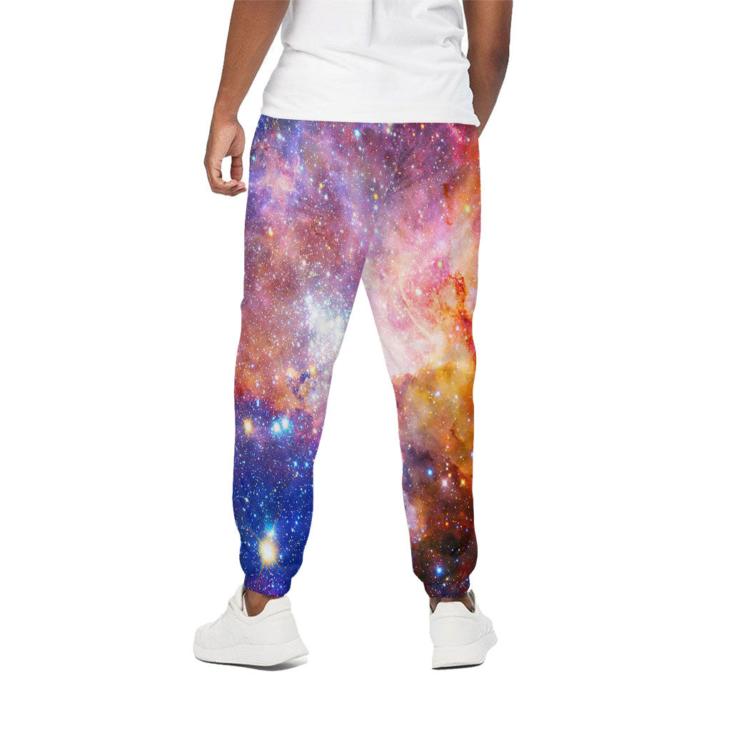 Light Stardust Galaxy Deep Space Print Cotton Pants