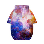 Light Stardust Galaxy Deep Space Print Dog Zip Up Hoodie