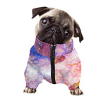 Light Stardust Galaxy Deep Space Print Dog Zip Up Jacket