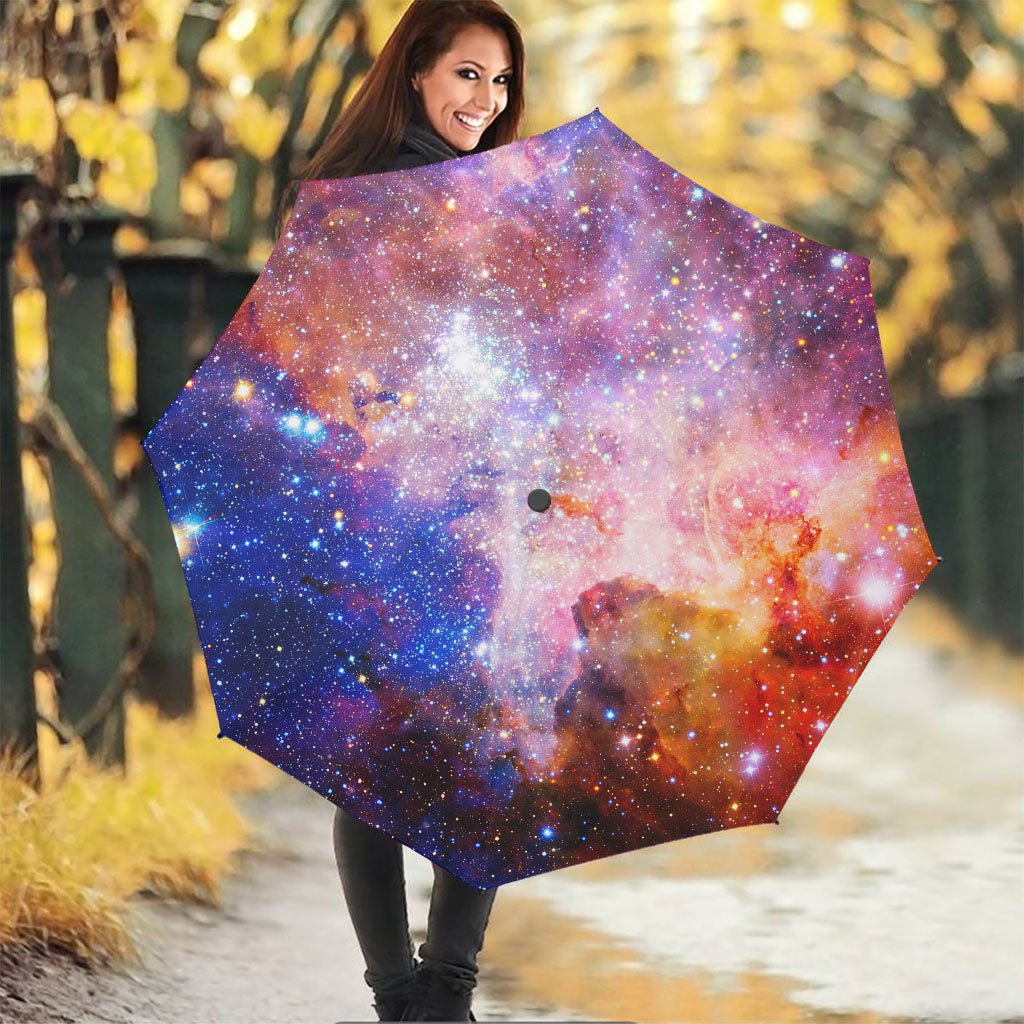 Light Stardust Galaxy Deep Space Print Foldable Umbrella