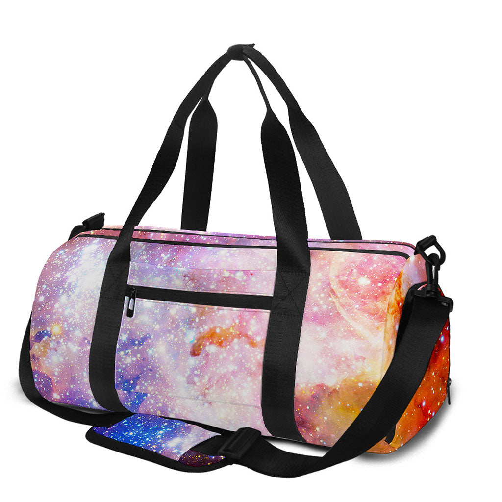 Light Stardust Galaxy Deep Space Print Gym Bag