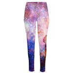 Light Stardust Galaxy Deep Space Print High-Waisted Pocket Leggings