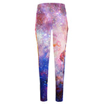 Light Stardust Galaxy Deep Space Print High-Waisted Pocket Leggings