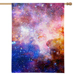 Light Stardust Galaxy Deep Space Print House Flag