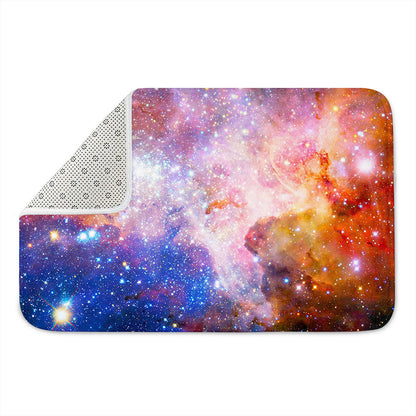 Light Stardust Galaxy Deep Space Print Indoor Door Mat