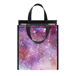 Light Stardust Galaxy Deep Space Print Insulated Lunch Tote