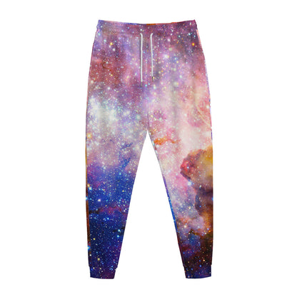 Light Stardust Galaxy Deep Space Print Jogger Pants