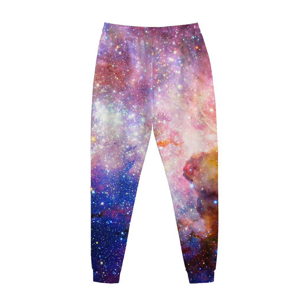 Light Stardust Galaxy Deep Space Print Jogger Pants