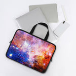 Light Stardust Galaxy Deep Space Print Laptop Sleeve With Handle