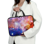 Light Stardust Galaxy Deep Space Print Laptop Sleeve With Handle