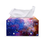 Light Stardust Galaxy Deep Space Print Leather Tissue Box Cover