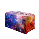 Light Stardust Galaxy Deep Space Print Leather Tissue Box Cover