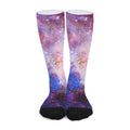 Light Stardust Galaxy Deep Space Print Long Socks