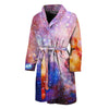 Light Stardust Galaxy Deep Space Print Men's Bathrobe