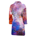 Light Stardust Galaxy Deep Space Print Men's Bathrobe