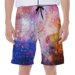 Light Stardust Galaxy Deep Space Print Men's Beach Shorts