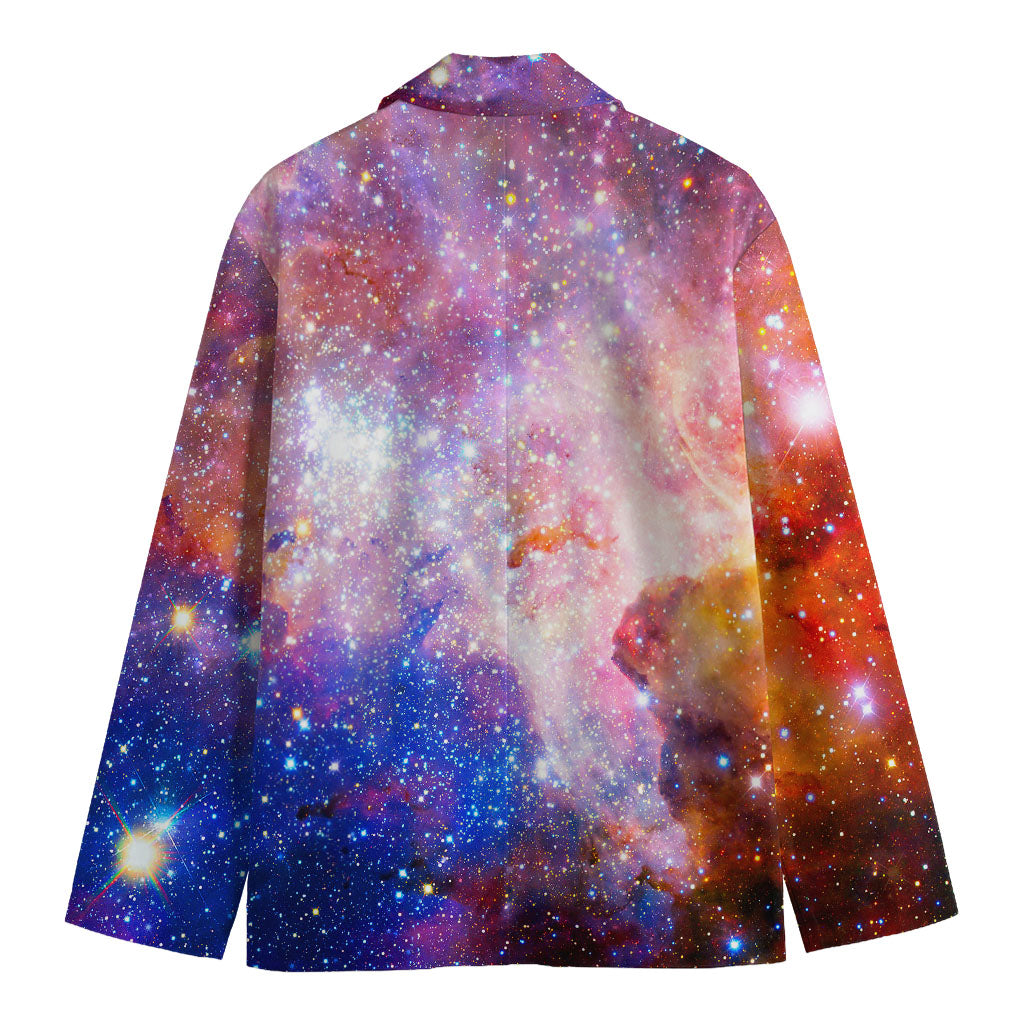 Light Stardust Galaxy Deep Space Print Men's Blazer