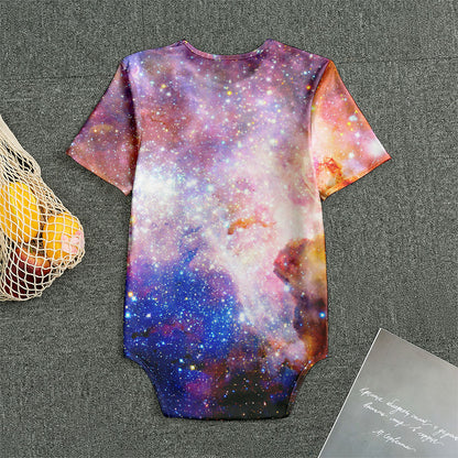 Light Stardust Galaxy Deep Space Print Men's Bodysuit