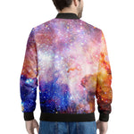 Light Stardust Galaxy Deep Space Print Men's Bomber Jacket