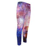 Light Stardust Galaxy Deep Space Print Men's Compression Pants