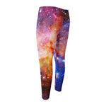 Light Stardust Galaxy Deep Space Print Men's Compression Pants