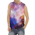 Light Stardust Galaxy Deep Space Print Men's Fitness Tank Top