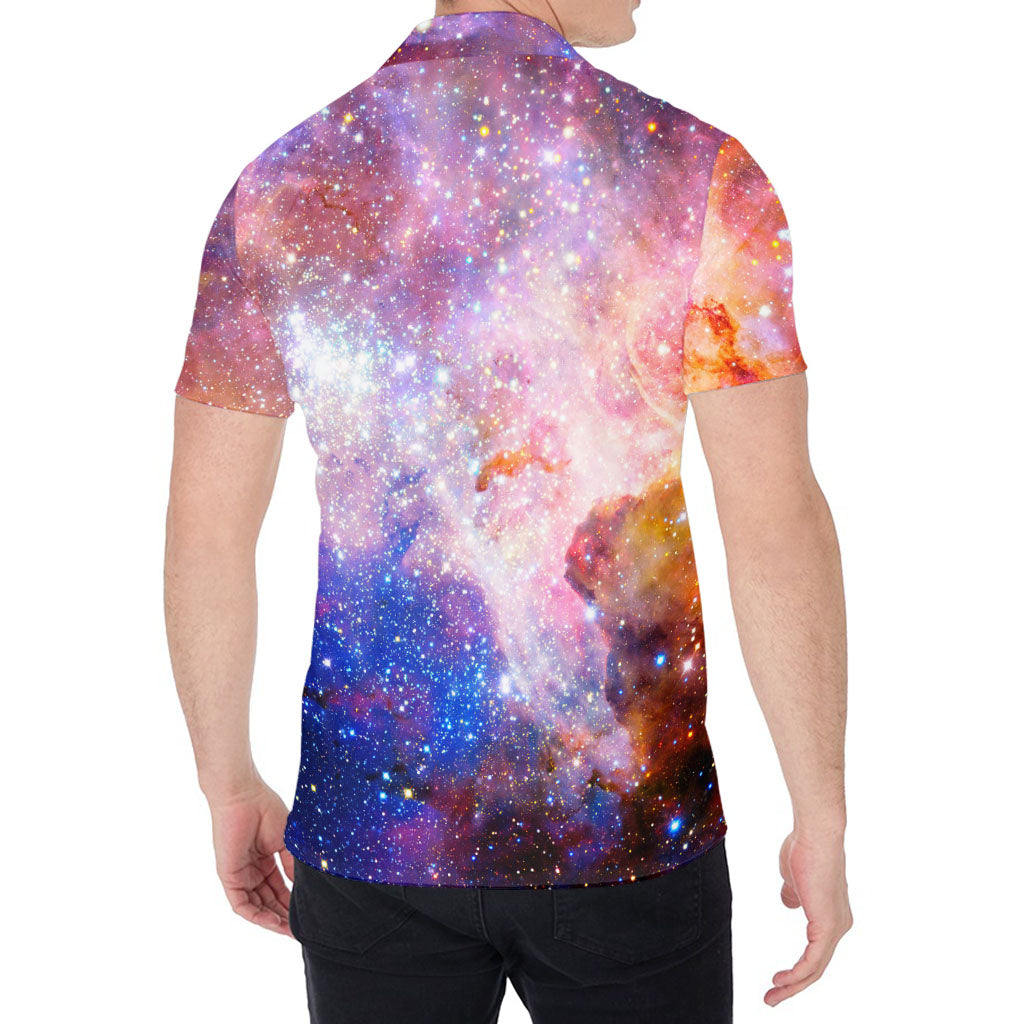 Light Stardust Galaxy Deep Space Print Men's Shirt