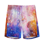 Light Stardust Galaxy Deep Space Print Men's Sports Shorts