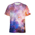 Light Stardust Galaxy Deep Space Print Men's Athletic T-Shirt
