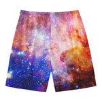 Light Stardust Galaxy Deep Space Print Men's Swim Trunks