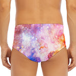Light Stardust Galaxy Deep Space Print Men's Triangle Swim Briefs