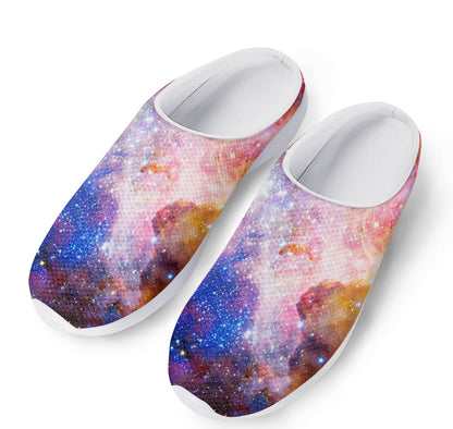 Light Stardust Galaxy Deep Space Print Mesh Casual Shoes