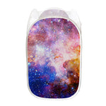 Light Stardust Galaxy Deep Space Print Mesh Laundry Hamper