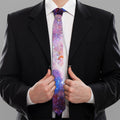 Light Stardust Galaxy Deep Space Print Necktie