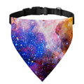 Light Stardust Galaxy Deep Space Print Over The Collar Dog Bandana