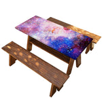 Light Stardust Galaxy Deep Space Print Picnic Table Cover