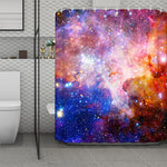 Light Stardust Galaxy Deep Space Print Polyester Shower Curtain