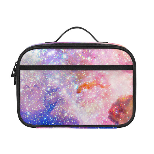 Light Stardust Galaxy Deep Space Print Portable Lunch Bag