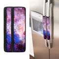 Light Stardust Galaxy Deep Space Print Refrigerator Handle Covers