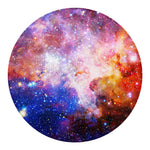 Light Stardust Galaxy Deep Space Print Round Blanket