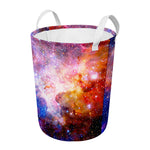 Light Stardust Galaxy Deep Space Print Round Laundry Basket