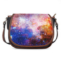 Light Stardust Galaxy Deep Space Print Saddle Bag