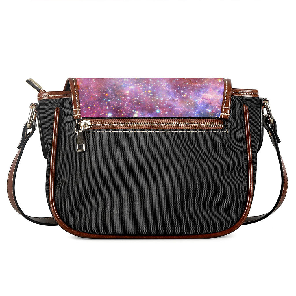 Light Stardust Galaxy Deep Space Print Saddle Bag