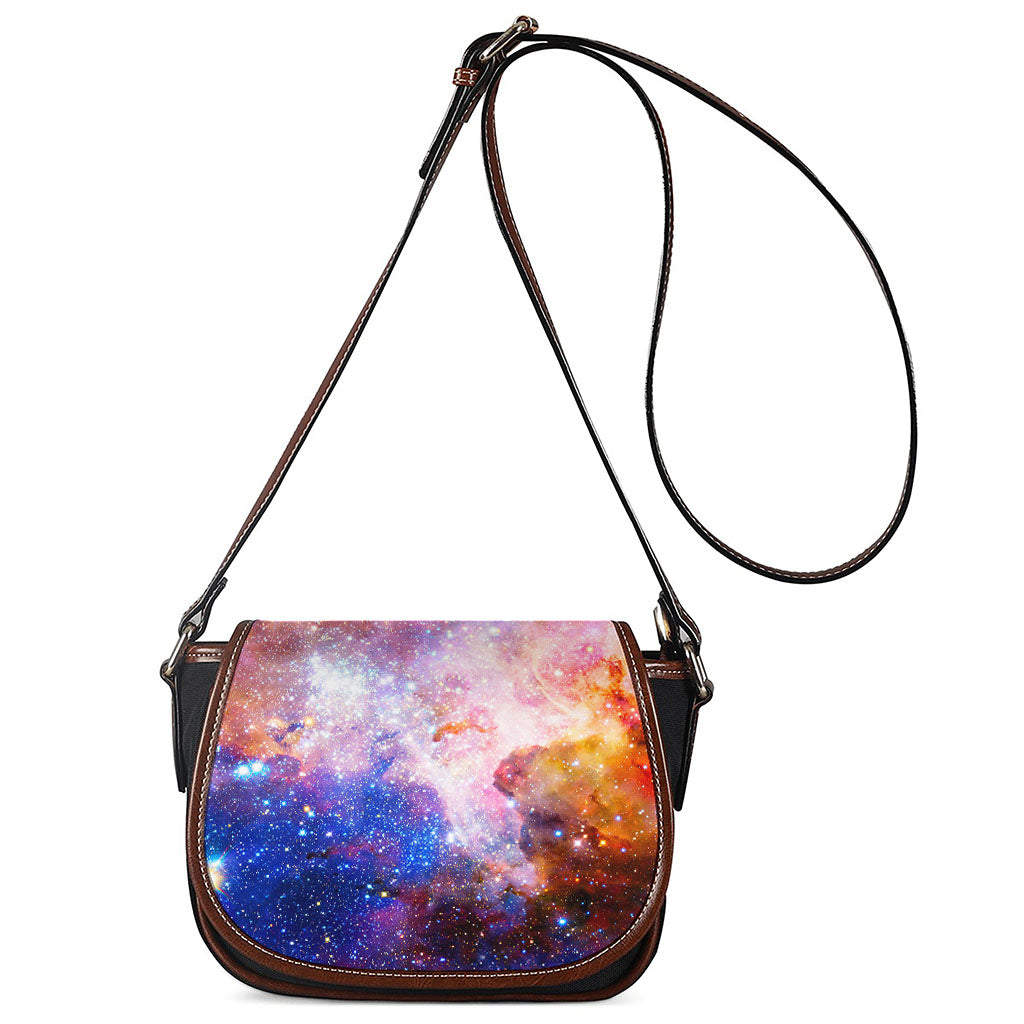 Light Stardust Galaxy Deep Space Print Saddle Bag