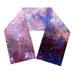 Light Stardust Galaxy Deep Space Print Scarf