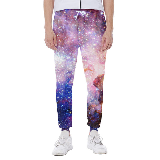 Light Stardust Galaxy Deep Space Print Scuba Joggers