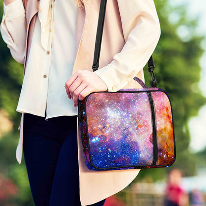 Light Stardust Galaxy Deep Space Print Shoulder Strap Bible Bag